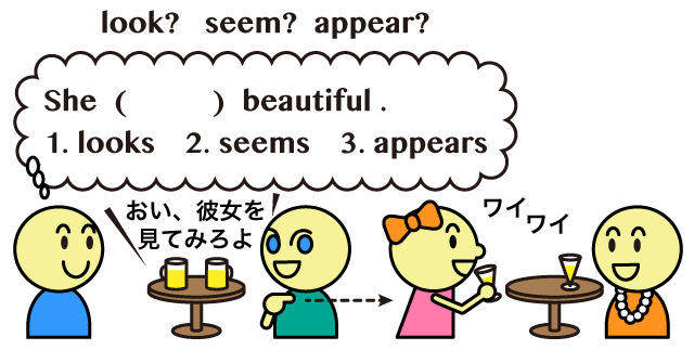 Look と Seem と Appear の違い 英語イメージリンク